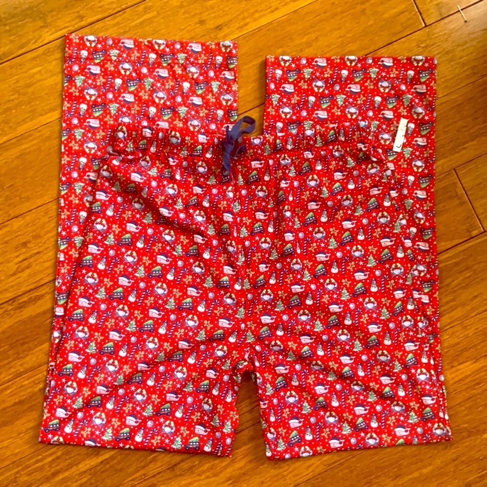 NEW VINEYARD VINES Kids Holiday Pajama Pants sz L/16 - Picture 2 of 4